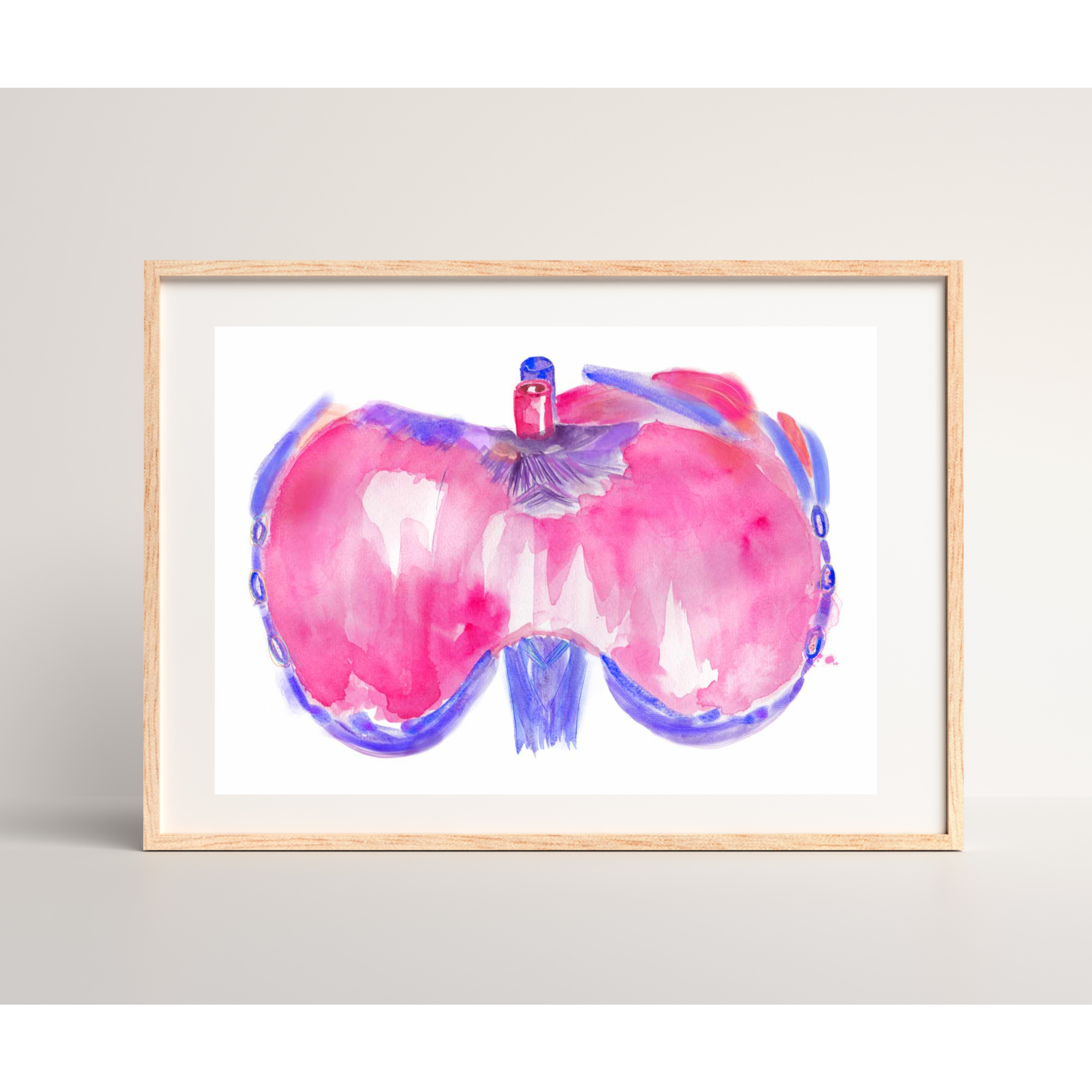 Diaphragm Anatomy Art Print