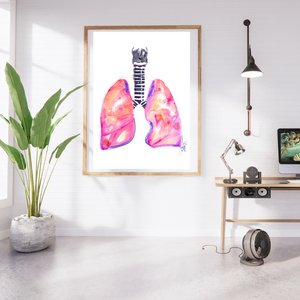 Lung Anatomy Art Print
