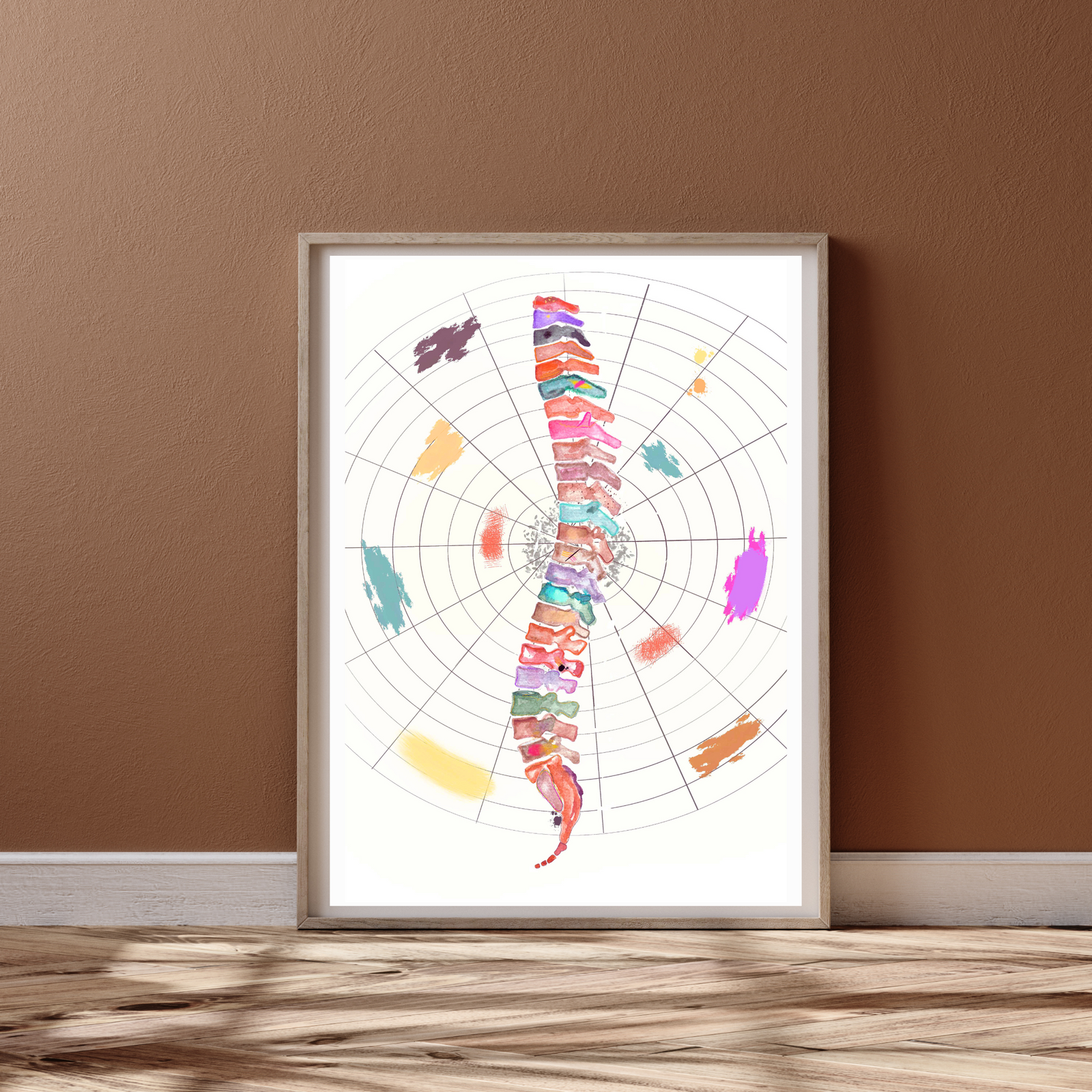 Spine Abstract Anatomy Art