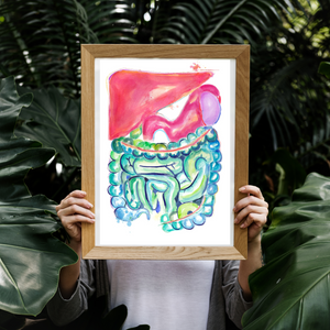 Gastrointestinal Watercolor Art Print