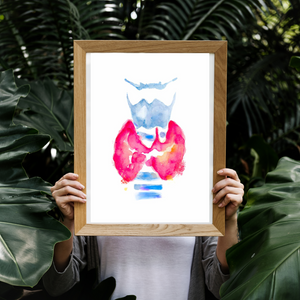 Thyroid Gland Abstract Anatomy Art Print