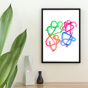 Colorful Abstract Hemoglobin Art