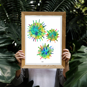 EBV Microbiology Art Print