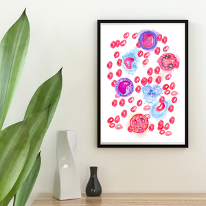 Blood Cell Art Print