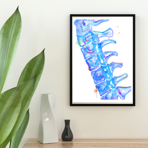 Spine Abstract Anatomy Art Print