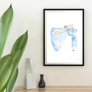 Shoulder Anatomy Art, Physical Therapist Gift, Chiropractor ARt
