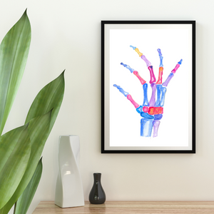 Hand Anatomy Orthopedic Surgery Physical Therapy Art Print (Copy)