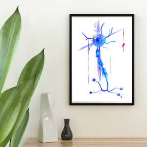 Neuron Abstract Art, Anatomy Art, Neuroscience Art, Neurologist Gift