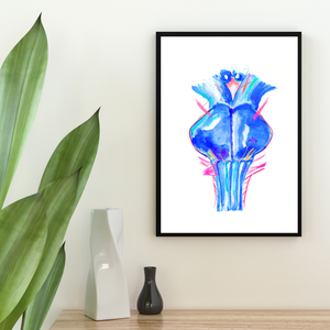 Brainstem Cranial Nerves Anatomy Art Print