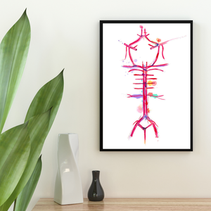 Circle of Willis, Brain Anatomy, Neurology Art, Neurologist Gift, Brain Wall Art, Brain Art Poster, Neuroscience Gift, Neuroscientist Art