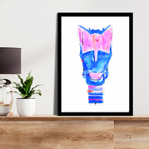 Larynx Abstract Anatomy Art Print