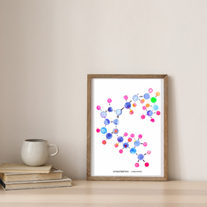 Sumatriptan Molecule Art Print