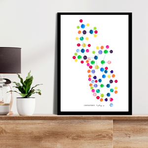 Cholesterol Molecule Art Print, Pharmacist Gift