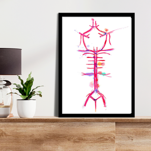 Circle of Willis, Brain Anatomy, Neurology Art, Neurologist Gift, Brain Wall Art, Brain Art Poster, Neuroscience Gift, Neuroscientist Art