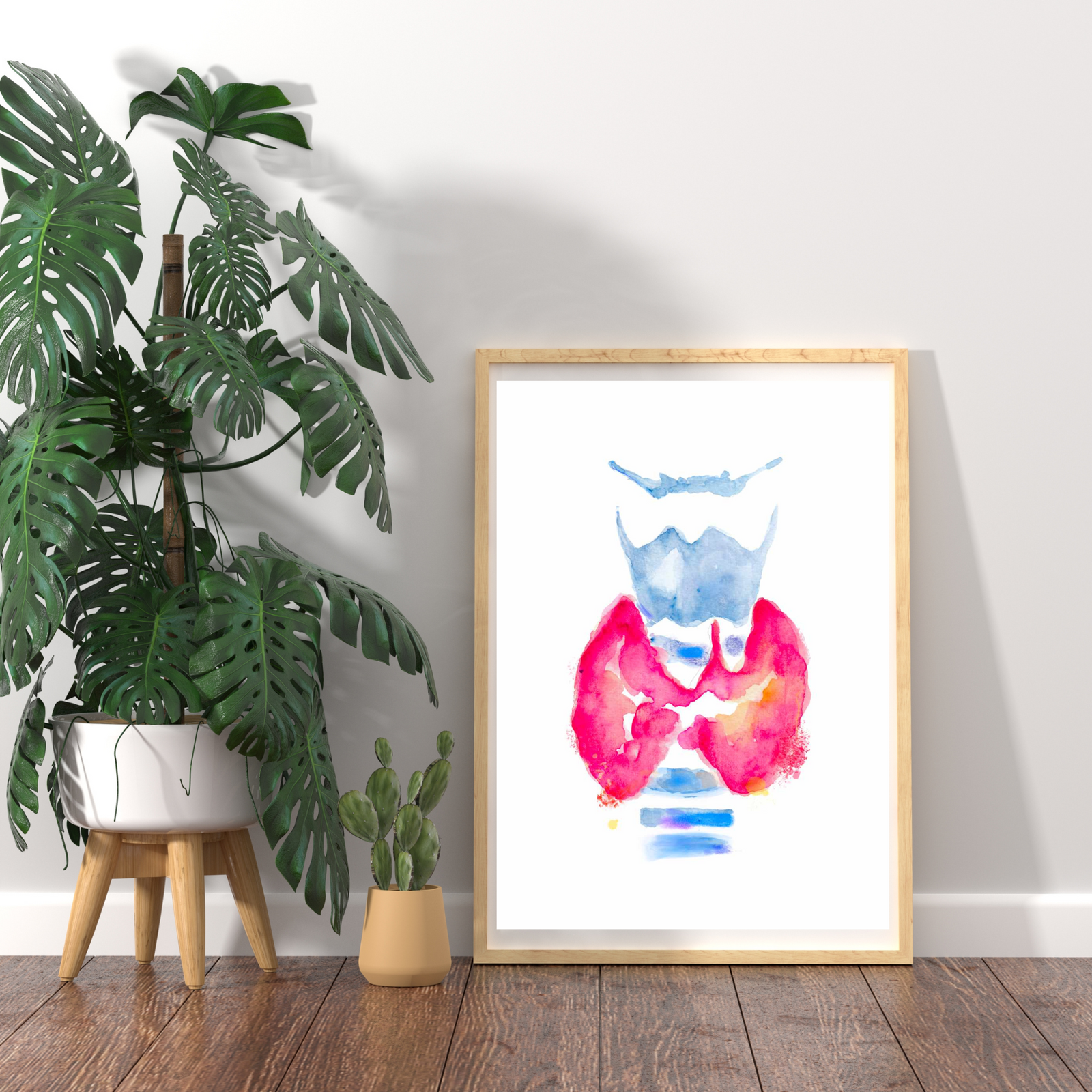 Thyroid Gland Abstract Anatomy Art Print