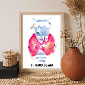 thyroid and hormones awareness art
