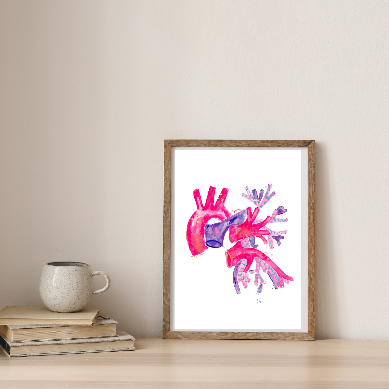 Aorta Art, Aorta Anatomy, Lung Art, Cardiothoracic Surgery Gift