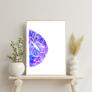 Mammogram Watercolor Art Print