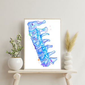 Spine Abstract Anatomy Art Print