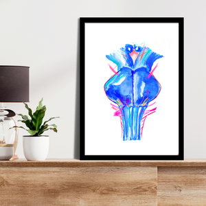 Brainstem Cranial Nerves Anatomy Art Print