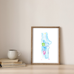 Elbow Anatomy, Orthopedic Surgery and Physical Therapy Office Art Print