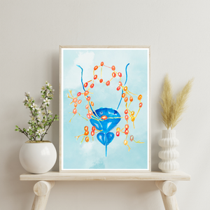 Pelvic Lymph Nodes Male Anatomy Urology Artwork