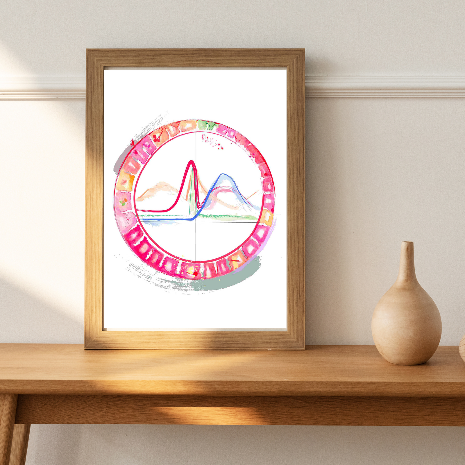 Menstrual Cycle Abstract Physiology Art Print