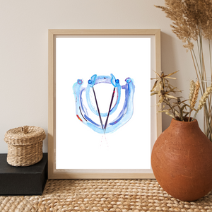 Vocal Cords Anatomy Art Print