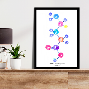 Gaba Molecule Neurotransmitter Art Print