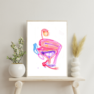 Uterus Ovary Bladder Anatomy Art Print