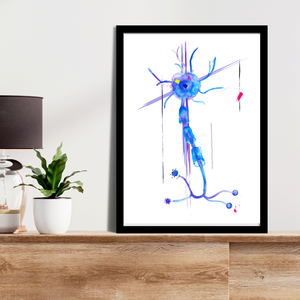 Neuron Abstract Art, Anatomy Art, Neuroscience Art, Neurologist Gift