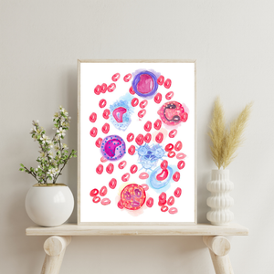 Blood Cell Art Print