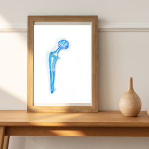 Hip Implant Watercolor Art Print