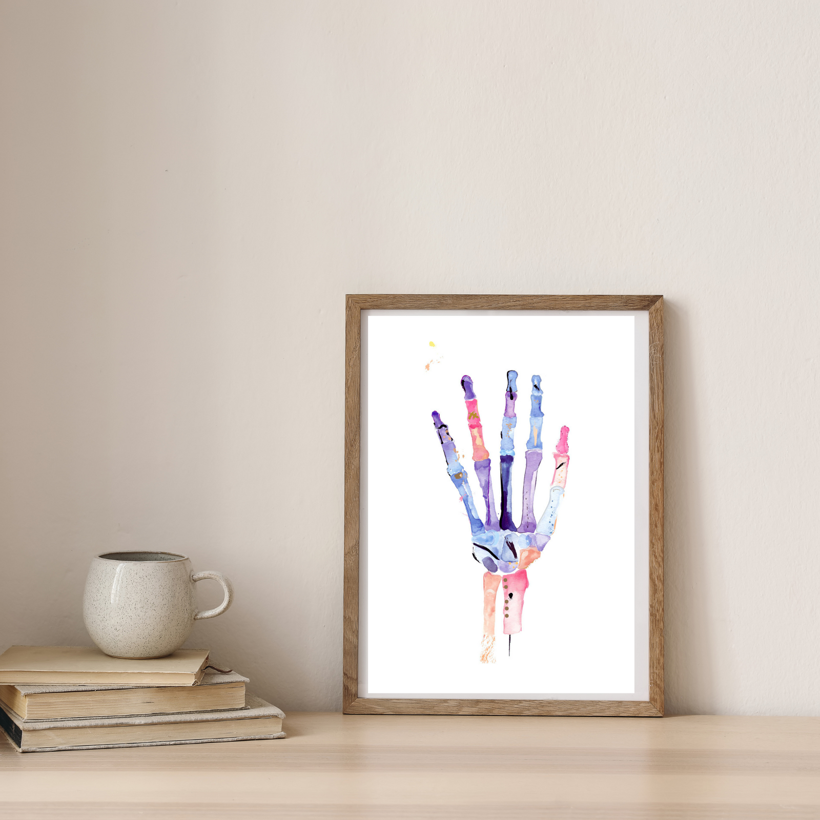 Hand Anatomy Art, Abstract Anatomy Art, Physical Medicine Wall Decor, Hand Surgeon Gift