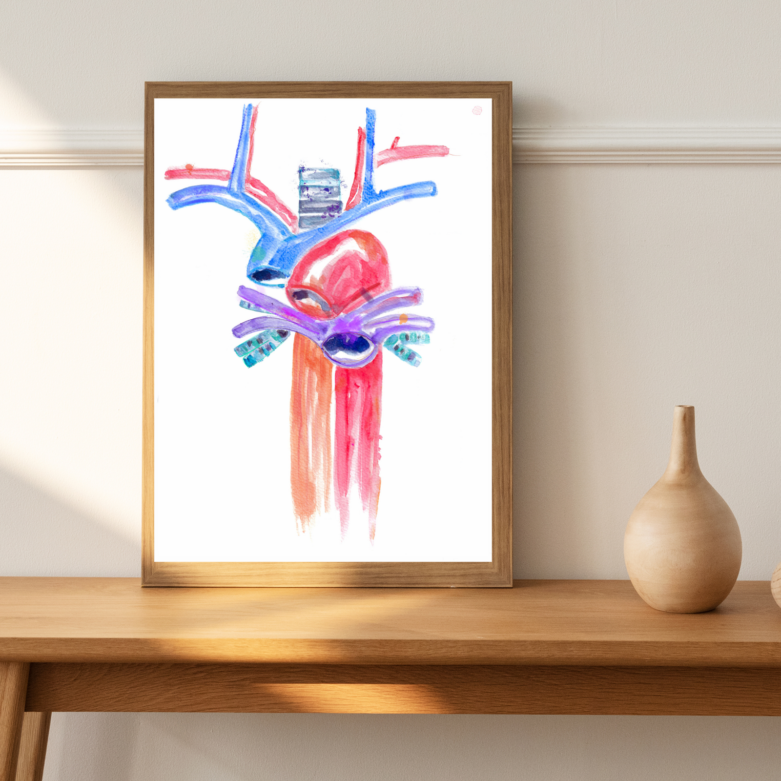 aorta anatomy art print
