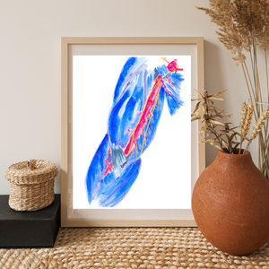 Arm Muscle and Artery Anatomy Art Print