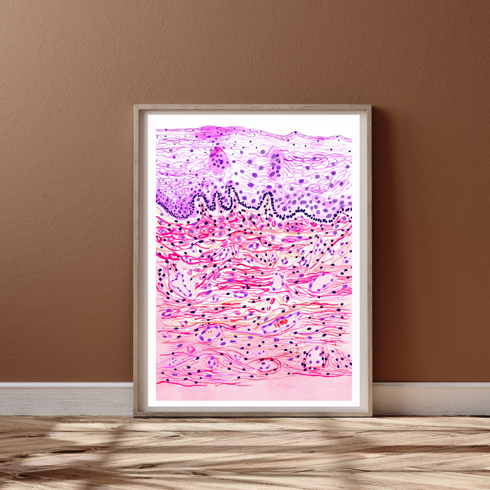 Vaginal Mucosa Histology Art