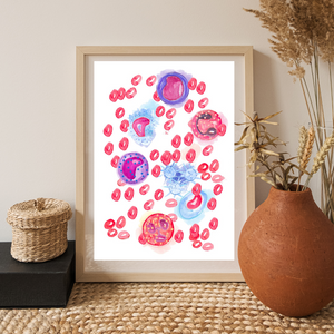 Blood Cell Art Print