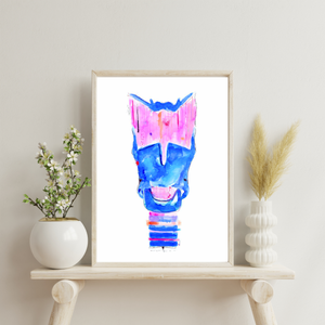 Larynx Abstract Anatomy Art Print