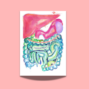 Gastrointestinal Watercolor Art Print