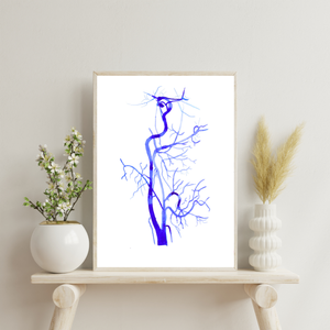 Carotis Angiography,  Radiology Art Print, Neurology Neurosurgery Art, Vascular Surgery Print, Rad Tech Gift, Vascular Anatomy, Radiology