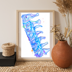 Spine Abstract Anatomy Art Print