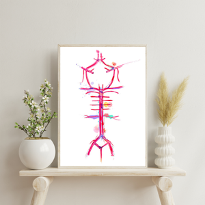 Circle of Willis, Brain Anatomy, Neurology Art, Neurologist Gift, Brain Wall Art, Brain Art Poster, Neuroscience Gift, Neuroscientist Art