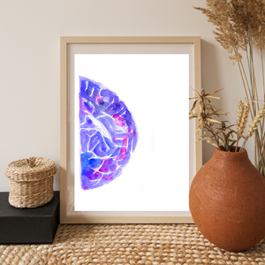 Mammogram Watercolor Art Print