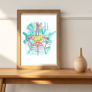 Circle of Willis, Brain Anatomy, Neurology Art, Neurologist Gift, Brain Wall Art, Brain Art Poster, Neuroscience Gift, Neuroscientist Art (Copy)