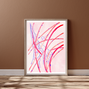 Neuromuscular Junction Watercolor Art Print