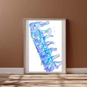 Spine Abstract Anatomy Art Print