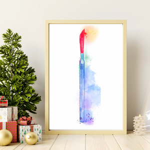 Scalpel Watercolor Abstract Surgery Art Print