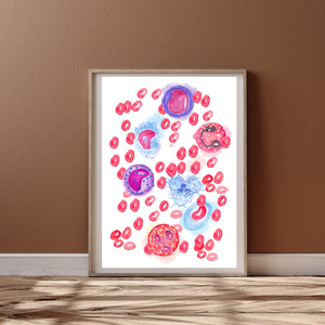 Blood Cell Art Print