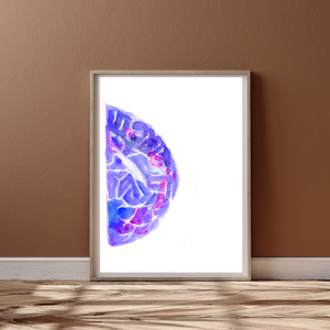 Mammogram Watercolor Art Print